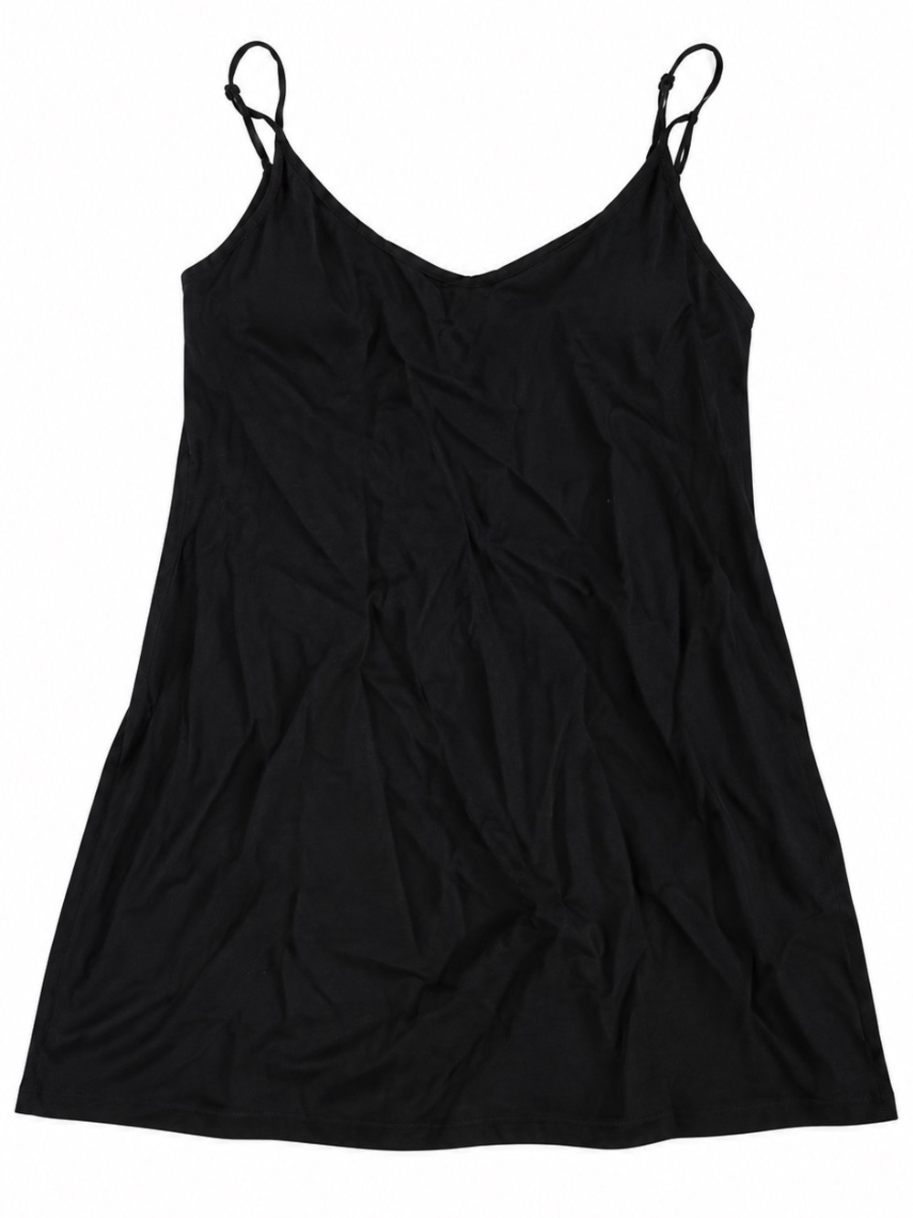 Reformation Black Slip Camisole Dress